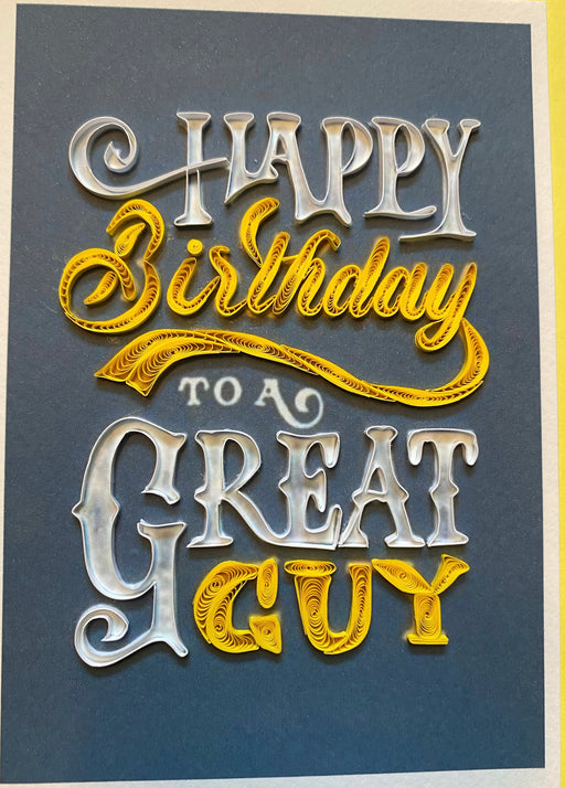 Birthday Guy - Quilled Card