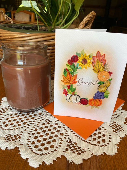 Grateful - Floral Wreath