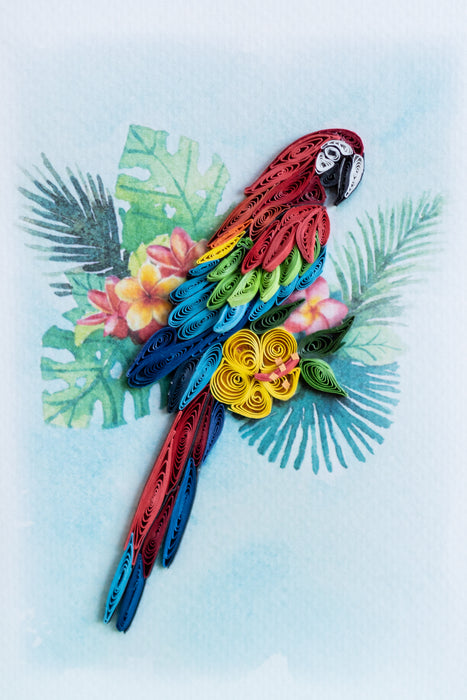 Parrot Perfection Quilling Card - UViet Store