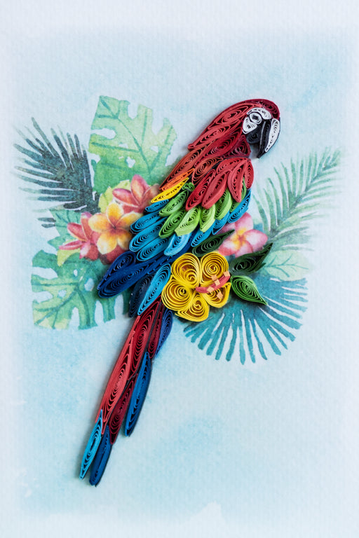 Parrot Perfection Quilling Card - UViet Store