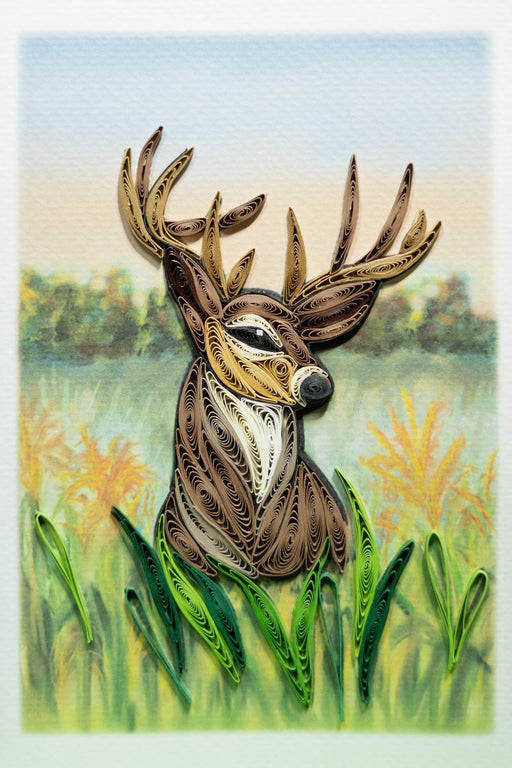 Whitetail Deer Quilling Card - UViet Store