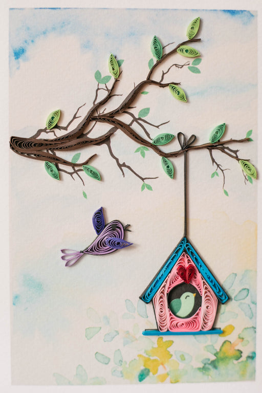 Birdhouse Bliss Quilling Card - UViet Store