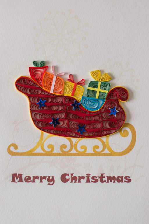 Sleigh Ride Quilling Card - UViet Store