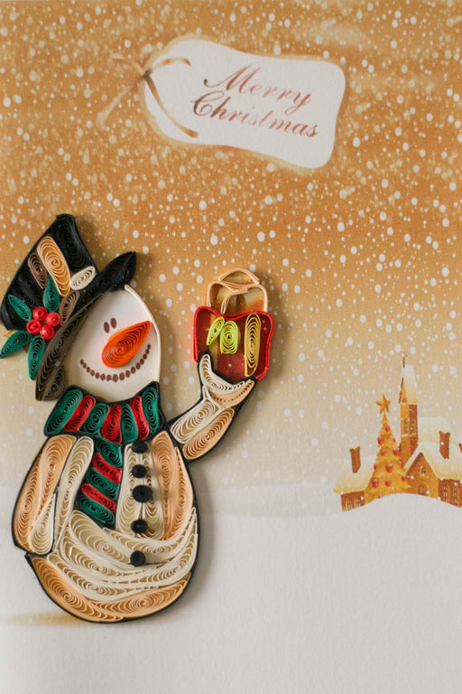 Snowman Quilling Card - UViet Store