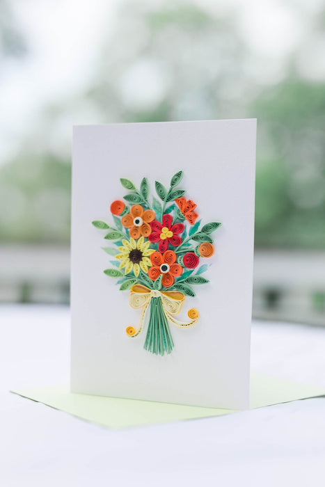 Sunny Bouquet Quilling Card - UViet Store