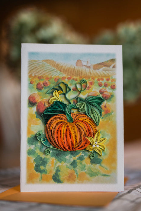Harvest Pumpkin Quilling Card - UViet Store