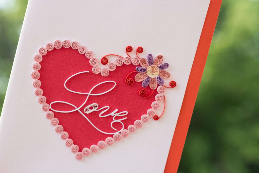 Valentine's Heart Quilling Card - UViet Store