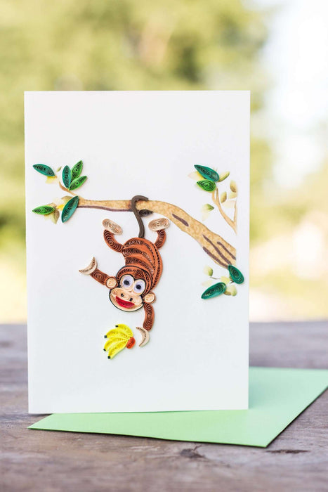 Monkeying Around Quilling Card - UViet Store