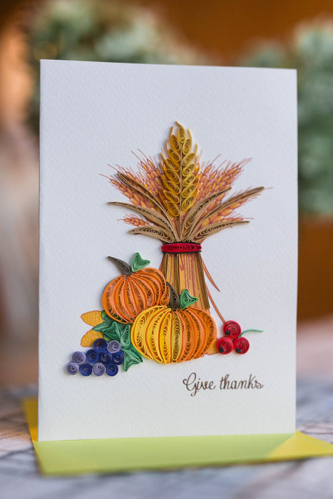 Give Thanks Quilling Card - UViet Store