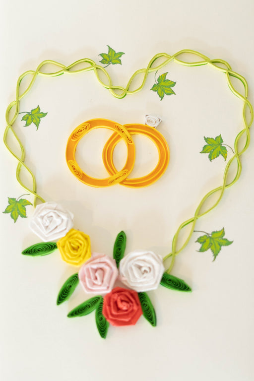 Wedding Rings Quilling Card - UViet Store