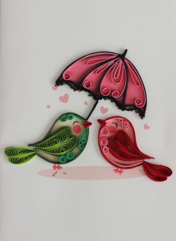 Quilled Creations Quill-a-card Kit Love Birds