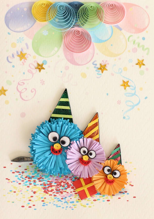 A Mitey Fine Birthday Quilling Card - UViet Store