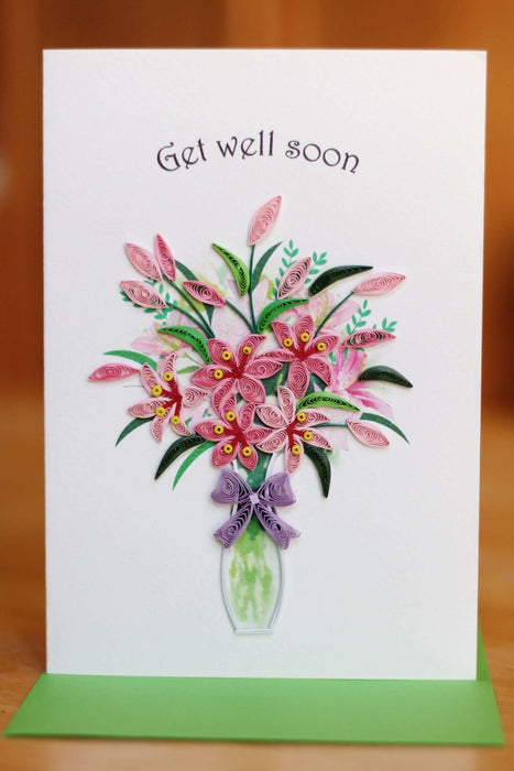 Get Well Soon Quilling Card - UViet Store