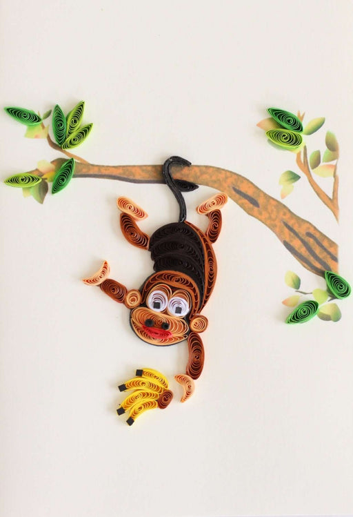 Monkeying Around Quilling Card - UViet Store