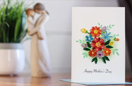 Mother's Day Bouquet Quilling Card - UViet Store