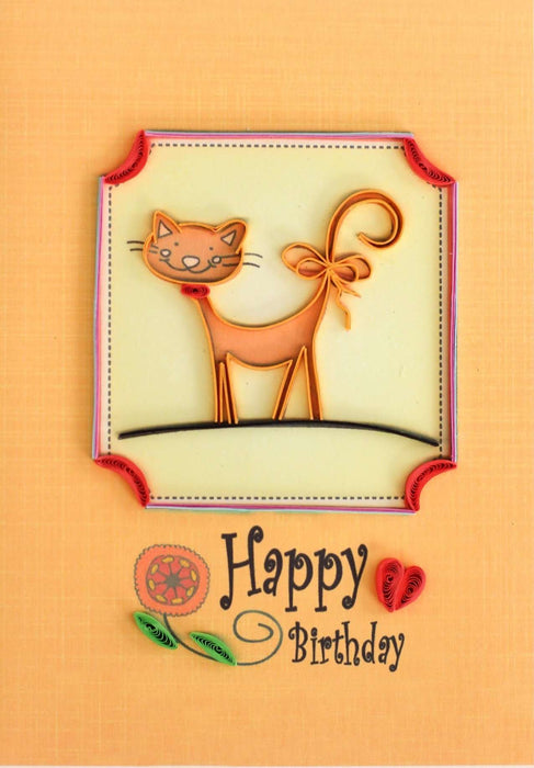 Have a Puuurfect Birthday Quilling Card - UViet Store