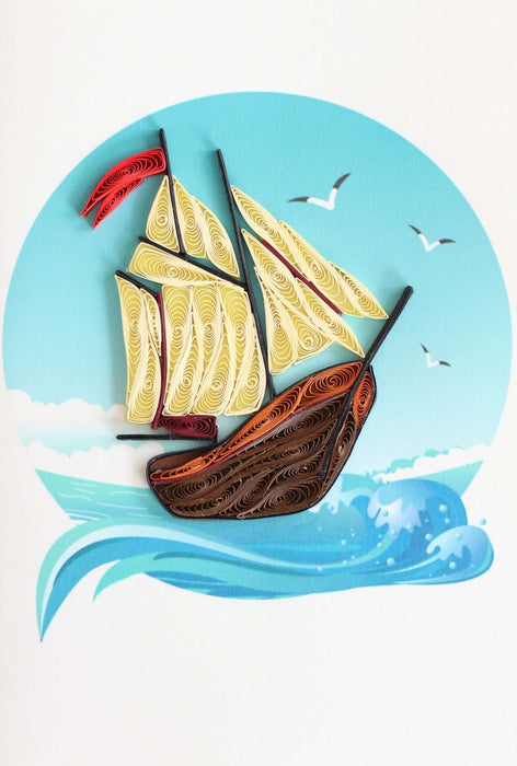 Gone Sailing Quilling Card - UViet Store