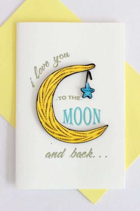 To the Moon and Back (Mini) Quilling Card - UViet Store