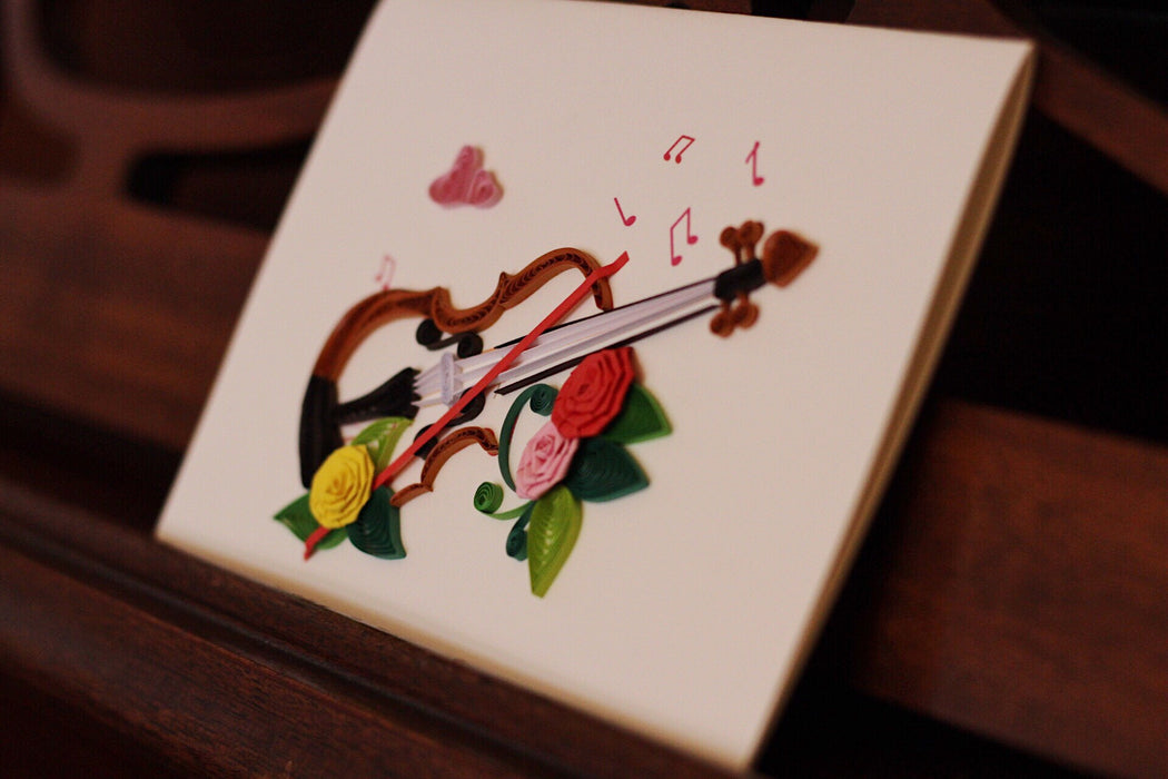 Viva la Violin (Mini) Quilling Card - UViet Store