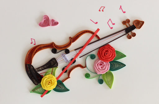 Viva la Violin (Mini) Quilling Card - UViet Store