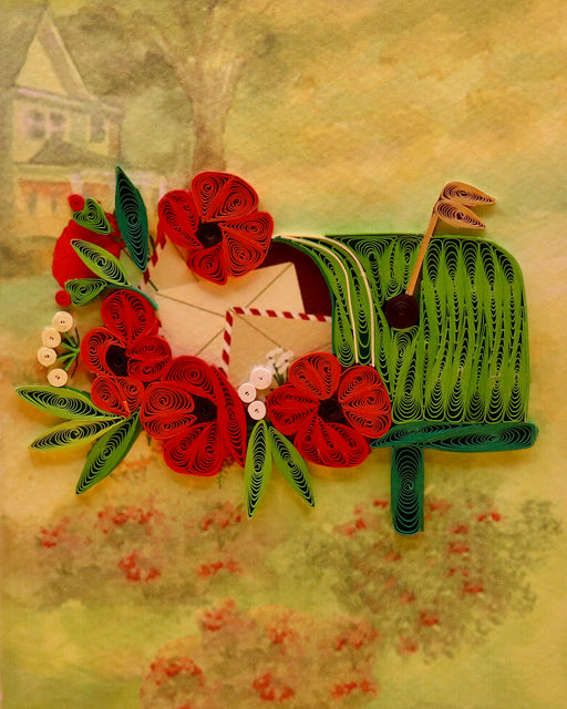 Mailbox Blossoms (Mini Quilled Card)