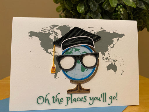 Graduation Globe Quilling Card - UViet Store