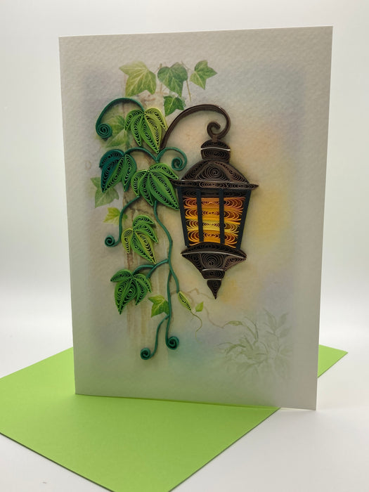 Lantern's Glow Quilled Card