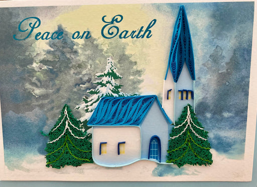 Peace on Earth Quilled Card