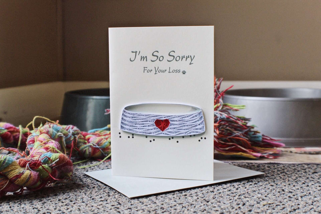 Pet Sympathy Quilling Card - UViet Store