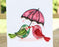 Birds & Umbrella (Mini) Quilling Card - UViet Store