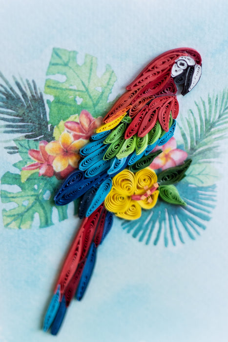 Parrot Perfection Quilling Card - UViet Store