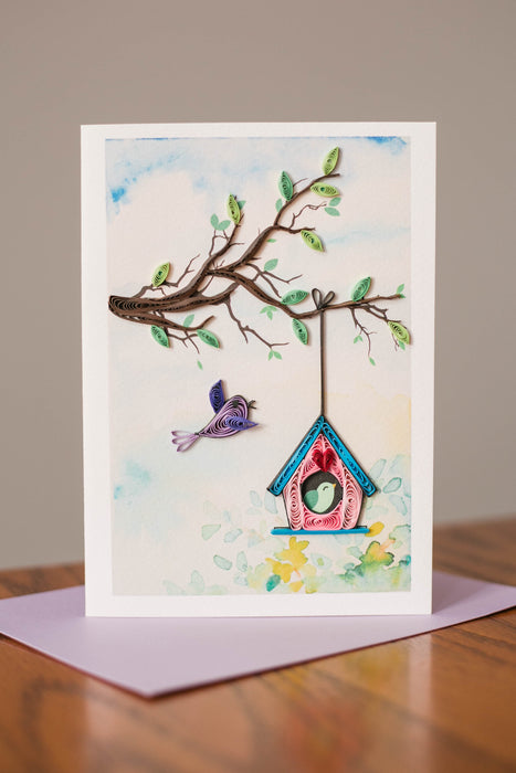 Birdhouse Bliss Quilling Card - UViet Store