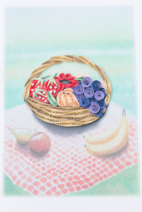 Fruit Basket Quilling Card - UViet Store