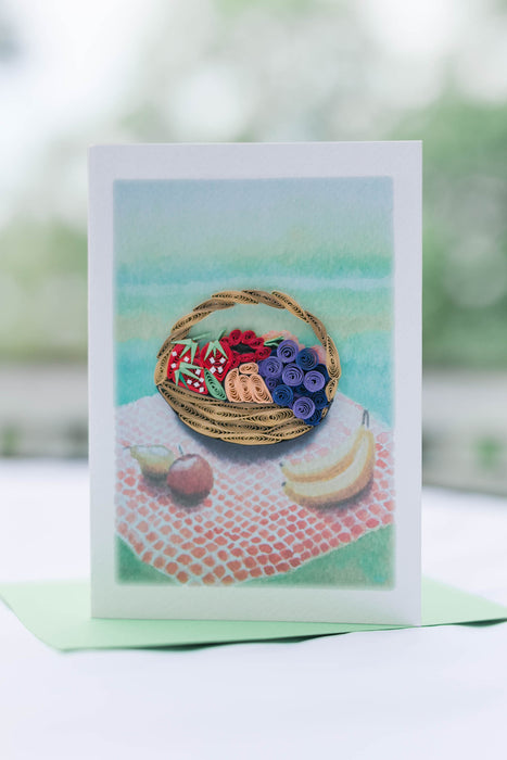 Fruit Basket Quilling Card - UViet Store