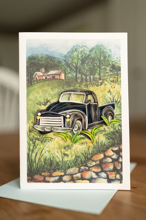 Old Truck Quilling Card - UViet Store