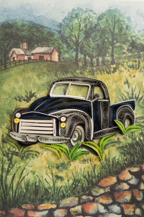 Old Truck Quilling Card - UViet Store