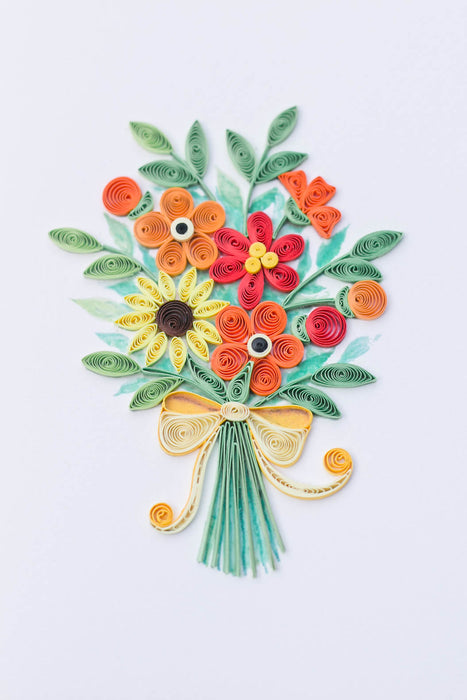 Sunny Bouquet Quilling Card - UViet Store