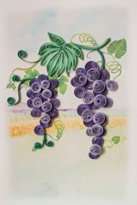 Grapes Quilling Card - UViet Store