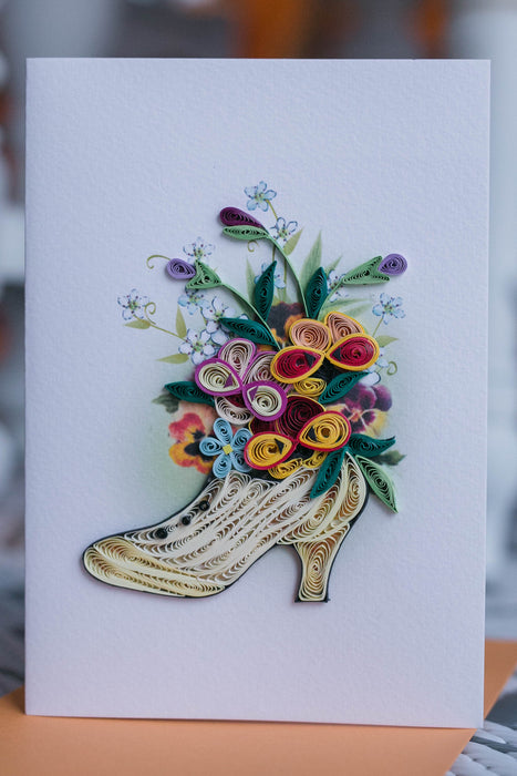 Shoe Bouquet Quilling Card - UViet Store