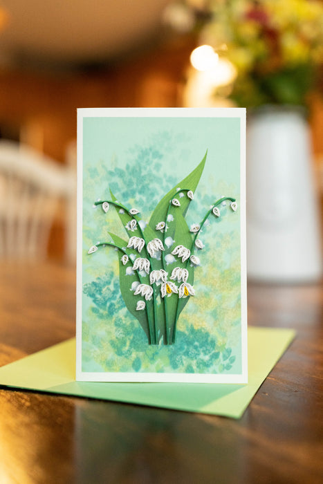 Lily of the Valley (Mini) Quilling Card - UViet Store