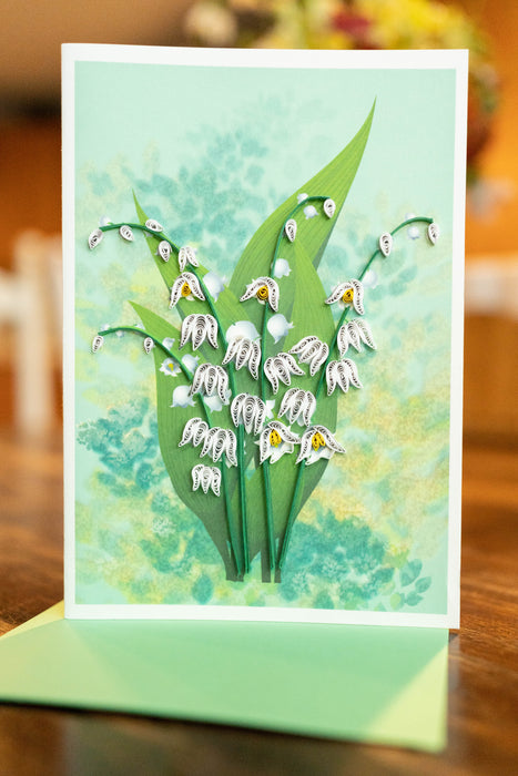 Lily of the Valley (Mini) Quilling Card - UViet Store