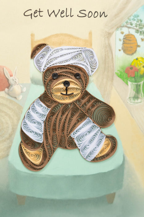 Caring Bear Quilling Card - UViet Store