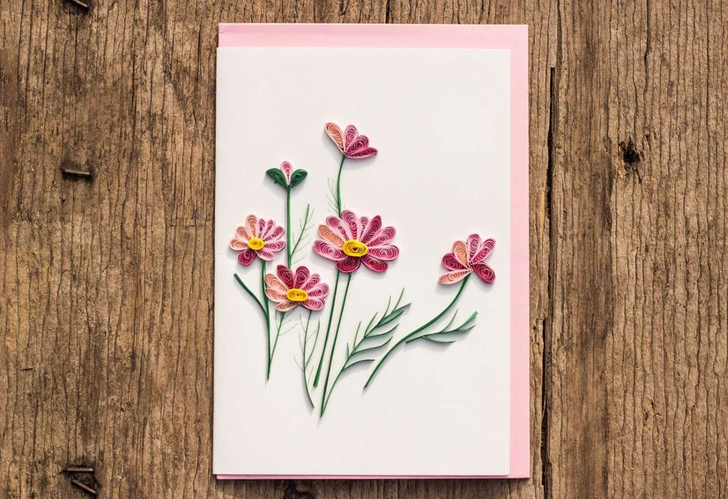 Wild for Wildflowers Quilling Card - UViet Store