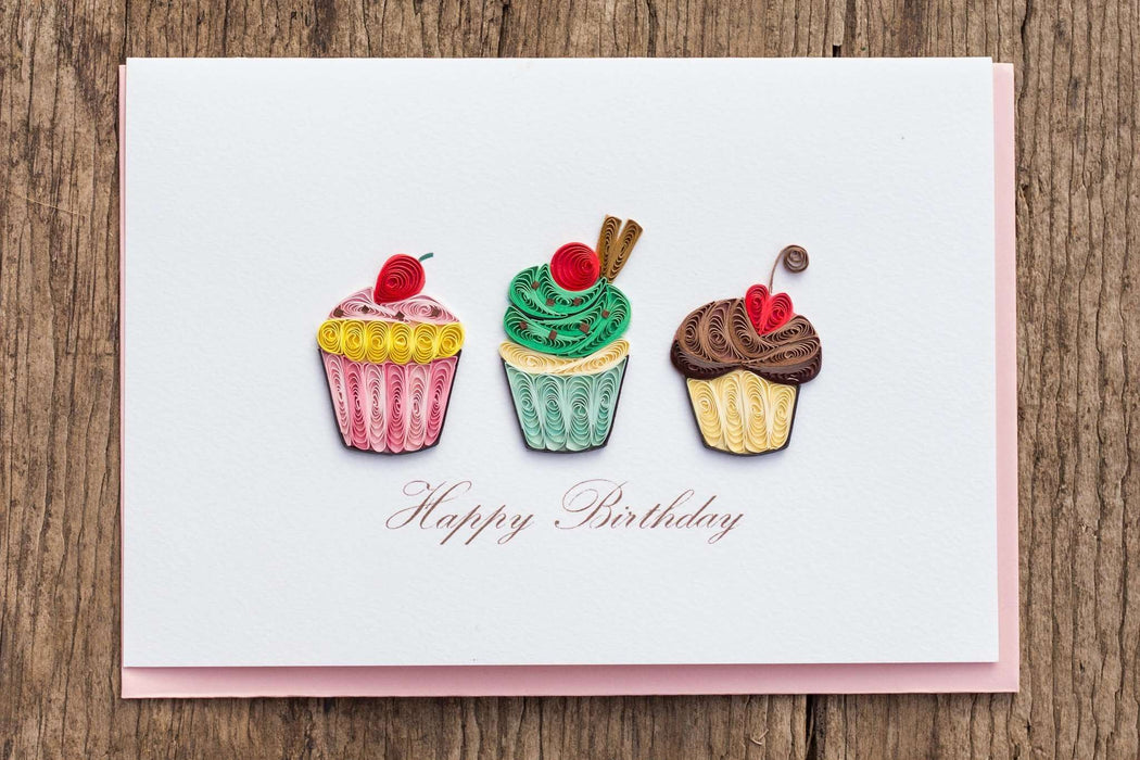 Sweet Birthday Wishes Quilling Card - UViet Store