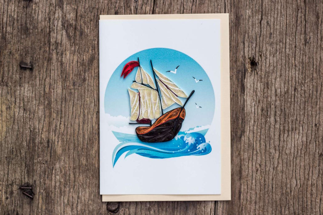 Gone Sailing Quilling Card - UViet Store