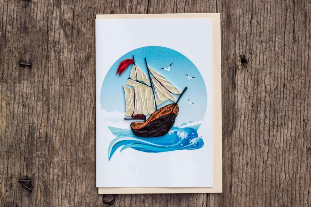 Gone Sailing (Mini) Quilling Card - UViet Store