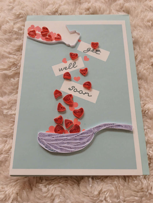 Get Well Spoon Quilling Card - UViet Store