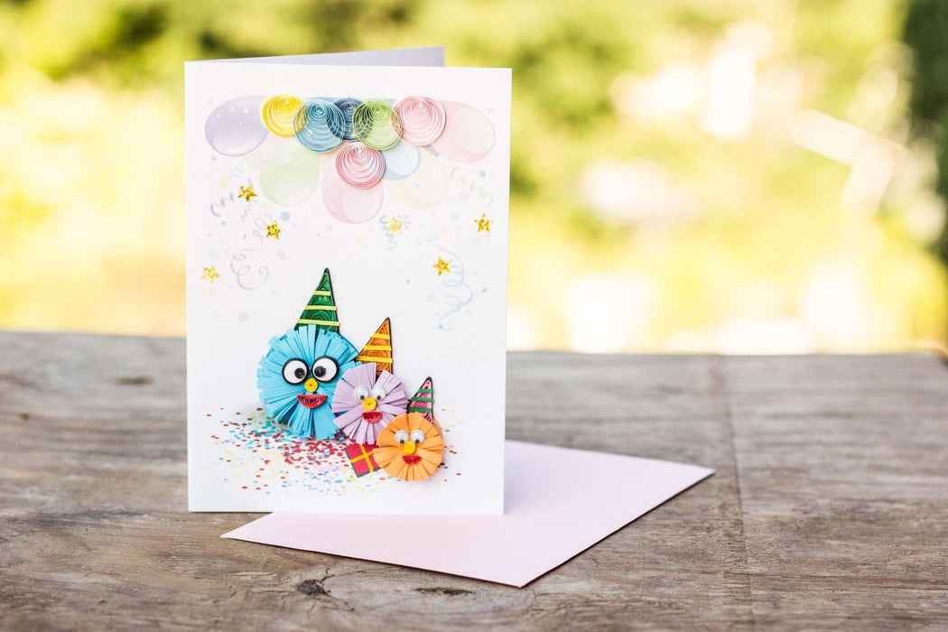 A Mitey Fine Birthday Quilling Card - UViet Store