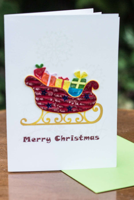 Sleigh Ride Quilling Card - UViet Store