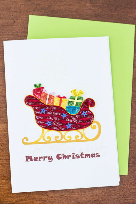 Sleigh Ride Quilling Card - UViet Store